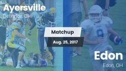 Matchup: Ayersville vs. Edon  2017