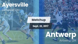 Matchup: Ayersville vs. Antwerp  2017