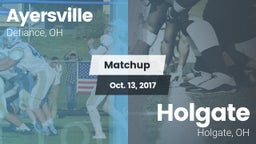 Matchup: Ayersville vs. Holgate  2017