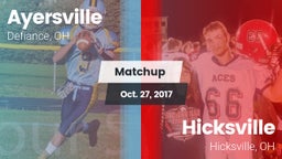 Matchup: Ayersville vs. Hicksville  2017