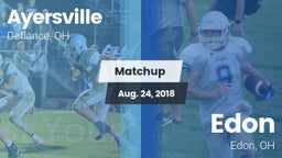 Matchup: Ayersville vs. Edon  2018