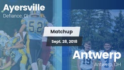 Matchup: Ayersville vs. Antwerp  2018