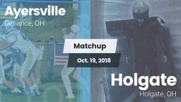 Matchup: Ayersville vs. Holgate  2018