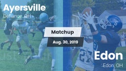 Matchup: Ayersville vs. Edon  2019