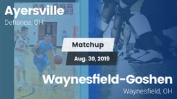 Matchup: Ayersville vs. Waynesfield-Goshen  2019