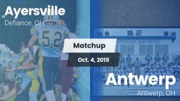 Matchup: Ayersville vs. Antwerp  2019