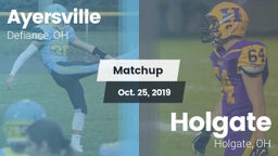 Matchup: Ayersville vs. Holgate  2019