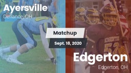 Matchup: Ayersville vs. Edgerton  2020