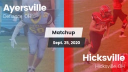 Matchup: Ayersville vs. Hicksville  2020