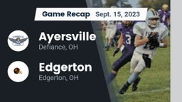 Recap: Ayersville  vs. Edgerton  2023