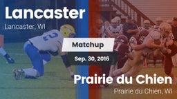 Matchup: Lancaster vs. Prairie du Chien  2016
