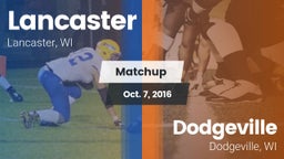 Matchup: Lancaster vs. Dodgeville  2016