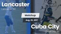 Matchup: Lancaster vs. Cuba City  2017