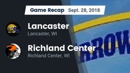 Recap: Lancaster  vs. Richland Center  2018