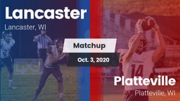 Matchup: Lancaster vs. Platteville  2020