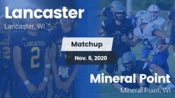 Matchup: Lancaster vs. Mineral Point  2020