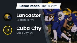 Recap: Lancaster  vs. Cuba City  2021