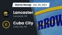 Recap: Lancaster  vs. Cuba City  2021