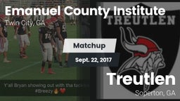 Matchup: Emanuel County Insti vs. Treutlen  2017