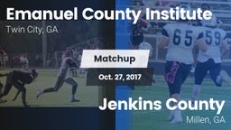 Matchup: Emanuel County Insti vs. Jenkins County  2017