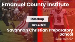 Matchup: Emanuel County Insti vs. Savannah Christian Preparatory School 2018
