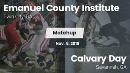 Matchup: Emanuel County Insti vs. Calvary Day  2019
