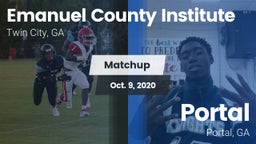 Matchup: Emanuel County Insti vs. Portal  2020