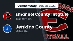 Recap: Emanuel County Institute  vs. Jenkins County  2022