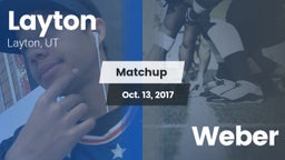 Matchup: Layton vs. Weber  2017