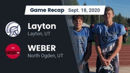 Recap: Layton  vs. WEBER  2020