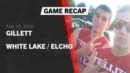 Highlight of Recap: Gillett  vs. White Lake / Elcho 2016