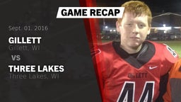 Recap: Gillett  vs. Three Lakes  2016