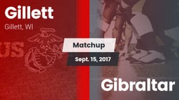 Matchup: Gillett vs. Gibraltar 2017