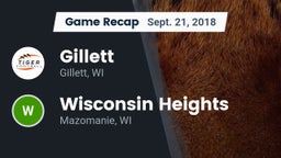 Recap: Gillett  vs. Wisconsin Heights  2018