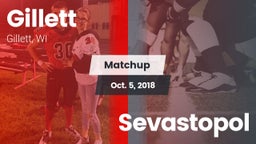 Matchup: Gillett vs. Sevastopol 2018