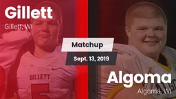 Matchup: Gillett vs. Algoma  2019