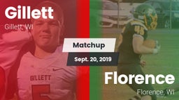 Matchup: Gillett vs. Florence  2019