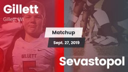 Matchup: Gillett vs. Sevastopol 2019