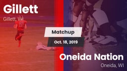 Matchup: Gillett vs. Oneida Nation  2019