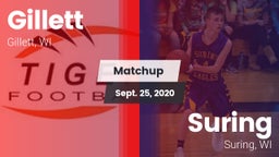 Matchup: Gillett vs. Suring  2020