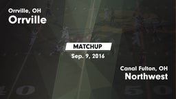 Matchup: Orrville vs. Northwest  2016