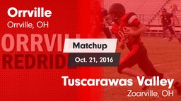 Matchup: Orrville vs. Tuscarawas Valley  2016
