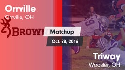 Matchup: Orrville vs. Triway  2016