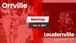 Matchup: Orrville vs. Loudonville  2017
