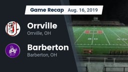 Recap: Orrville  vs. Barberton  2019