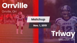 Matchup: Orrville vs. Triway  2019