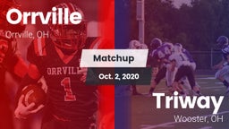 Matchup: Orrville vs. Triway  2020
