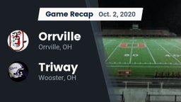 Recap: Orrville  vs. Triway  2020