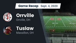 Recap: Orrville  vs. Tuslaw  2020