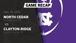 Recap: North Cedar  vs. Clayton-Ridge  2016